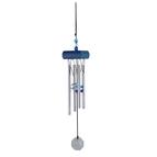 Carillon à vent cristal Gem Tinklers 27 cm Blue